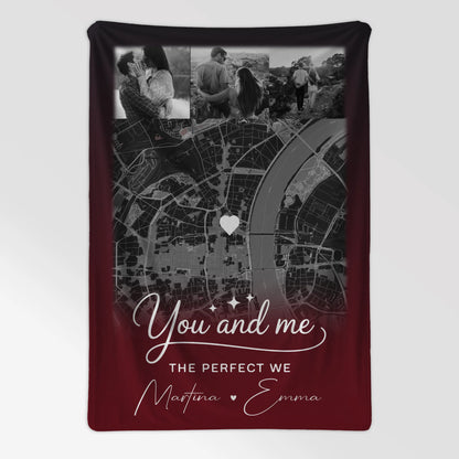Personalisierte Decke Mit Namen 4 Fotos und Karte Our Love Has No Limits No End Geschenk 7