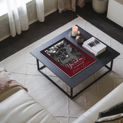 Personalisiertes Fotoboard Poster Magnetisch mit 4 Fotos und Karte Our Love Has No Limits No End 9