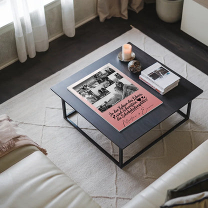 Personalisiertes Fotoboard Magnet Wandbild mit 9 Fotos Schwestern sind Schokoladensplitter 3