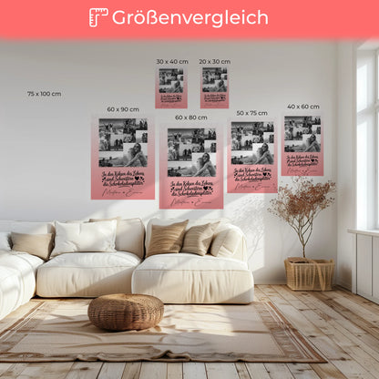 Personalisierte Schwester Leinwand mit 9 Fotos Schwestern sind Schokoladensplitter