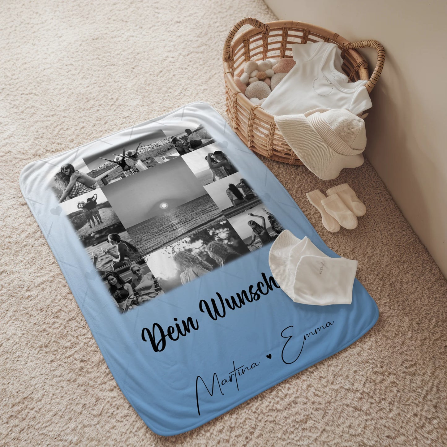 Personalisierte Decke Mit Namen 11 Fotos Wunschtext Individuelles Geschenk für jeden Anlass 2