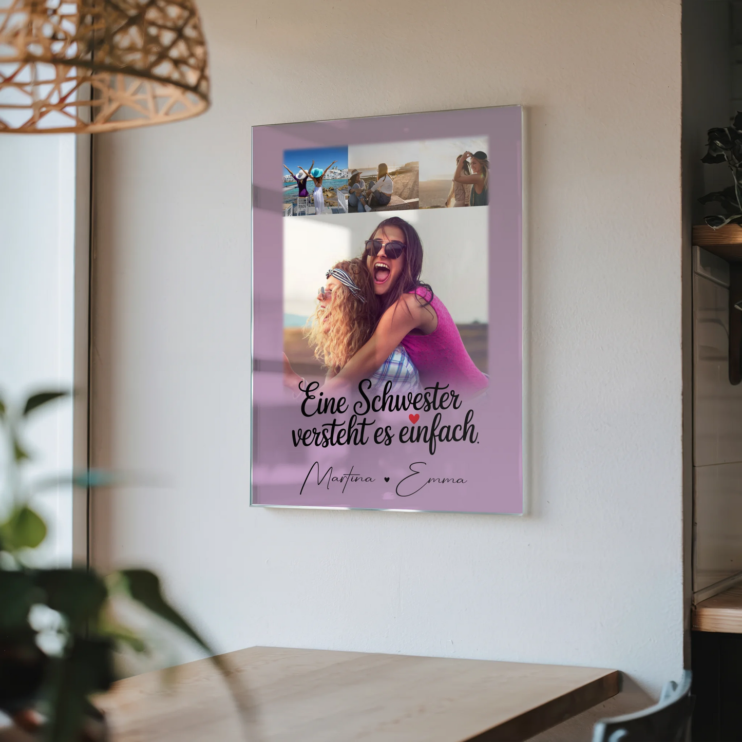 Acrylglas Mit Foto 4 Fotos Eine Schwester Versteht Es personalisiertes Geschenk