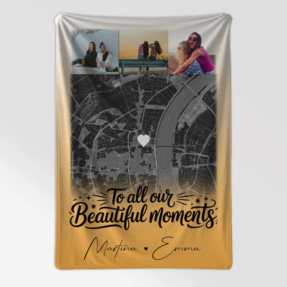 Personalisierte Kuscheldecke Mit Namen 4 Fotos und Karte Perfektes Geschenk für Jeden 7