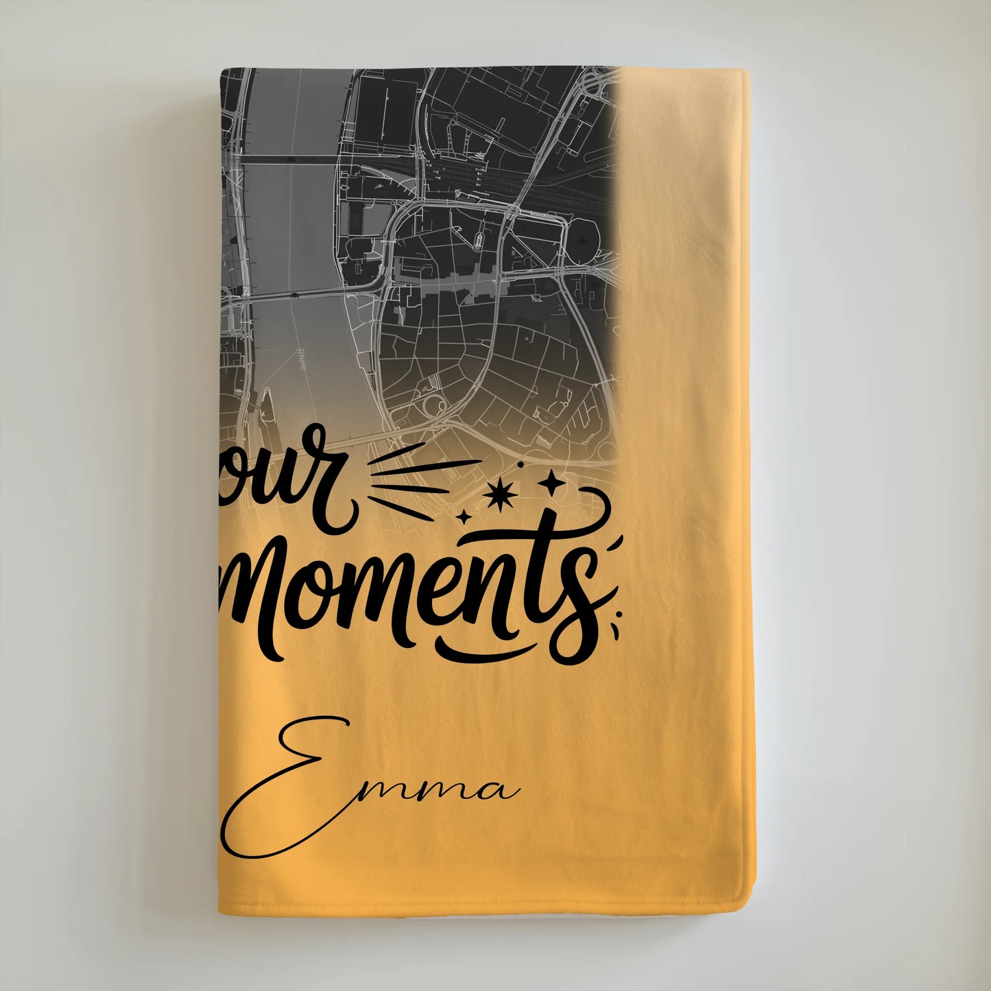 Personalisierte Kuscheldecke Mit Namen 4 Fotos und Karte Perfektes Geschenk für Jeden 6