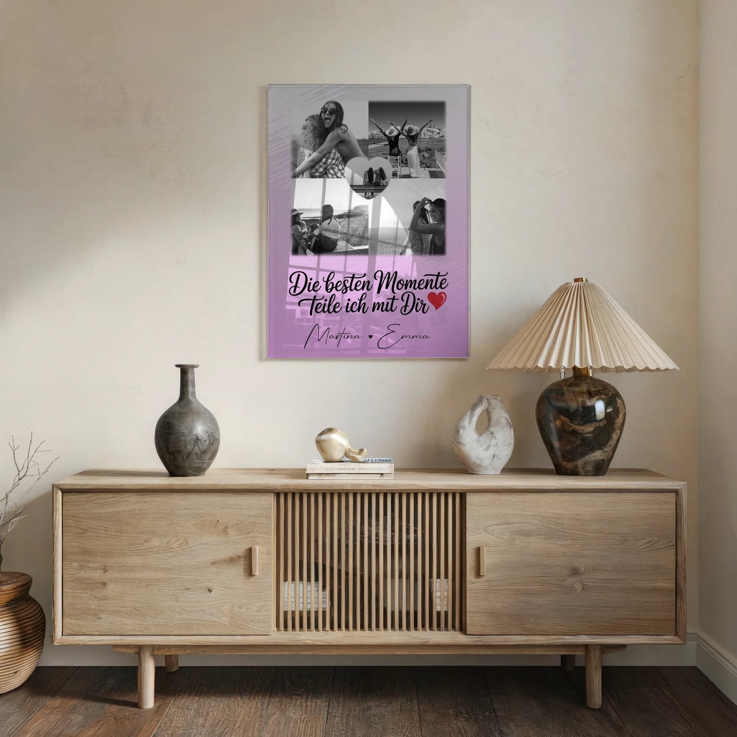 Personalisierte Geschenke mit Foto Mit Acrylglas 4 Fotos 1 Herz Foto Die besten Momente