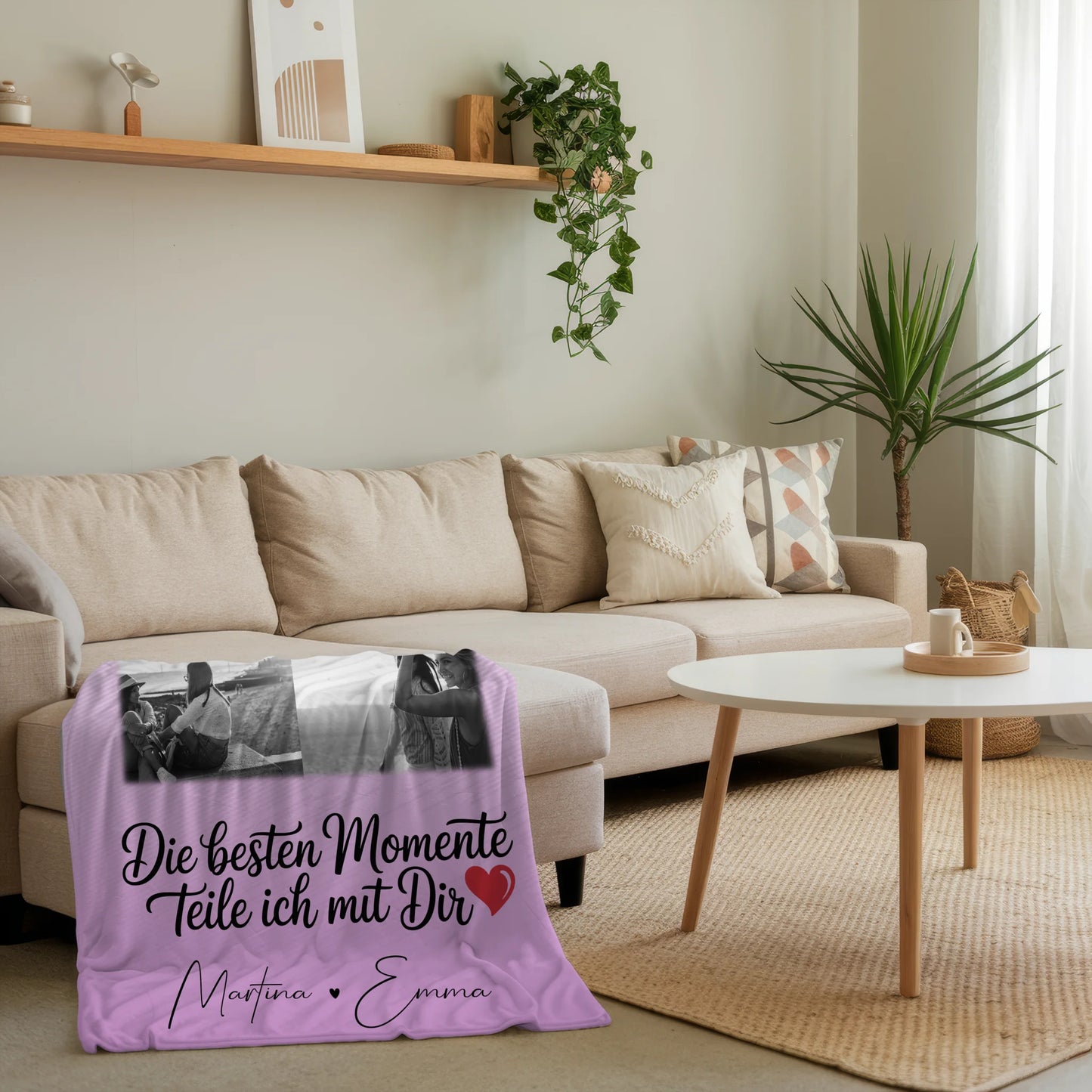 Kuscheldecke Mit Namen 4 Fotos und 1 Herz Foto Die besten Momente personalisiertes Geschenk 4