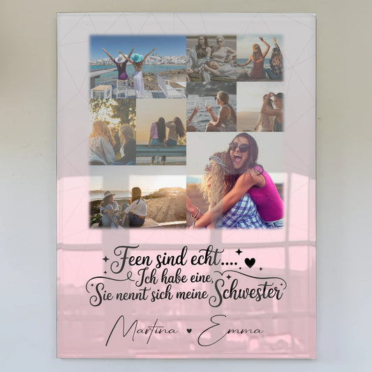 Personalisierte Geschenke mit Foto Mit Acrylglas 9 Fotos Feen sind echt für einzigartige Dekoration