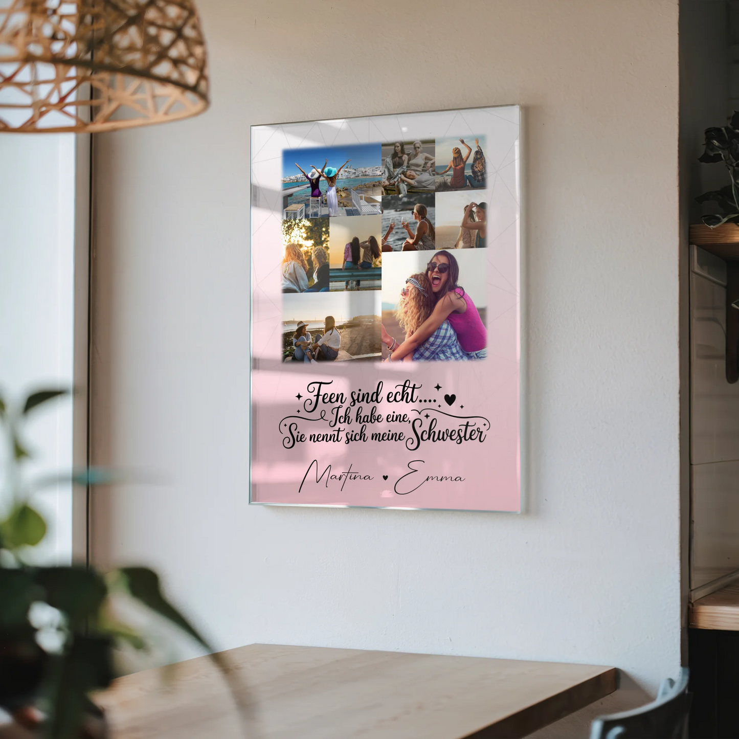 Personalisierte Geschenke mit Foto Mit Acrylglas 9 Fotos Feen sind echt für einzigartige Dekoration