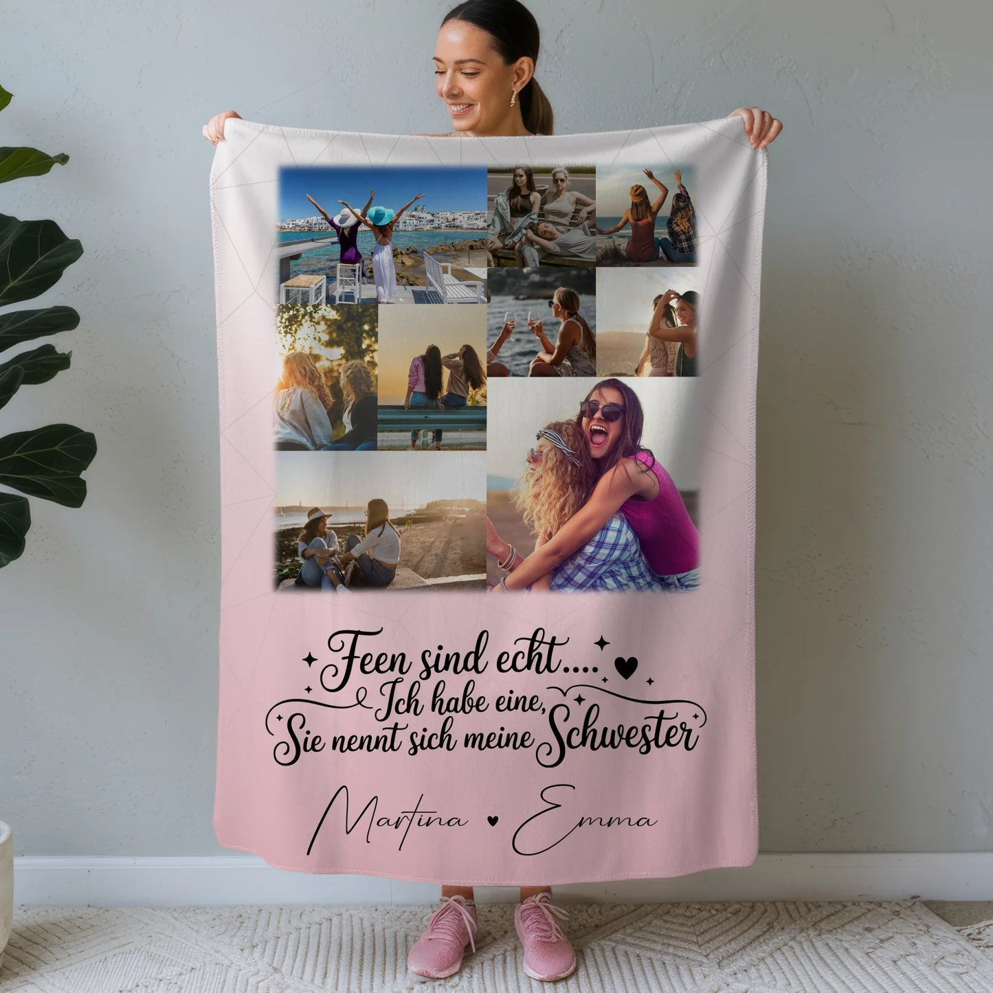 Personalisierte Kuscheldecke Mit Namen 9 Fotos Feen sind echt Geschenk für Kinder 1
