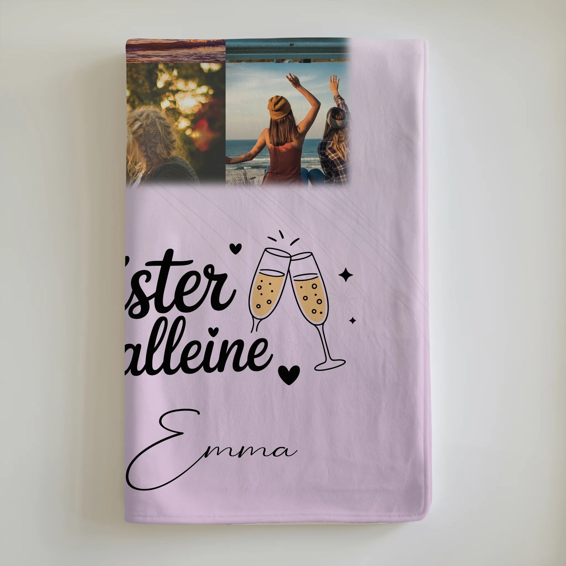Personalisierte Namensdecke mit 11 Fotos Geschwister sind nie alleine Geschenk für Familien 6