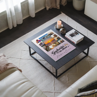 Personalisiertes Fotoboard Poster Magnetisch mit 11 Fotos Geschwister sind nie alleine