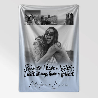 Personalisierte Kuscheldecke Mit Namen 4 Fotos I Will Always Have a Friend Geschenkidee 7