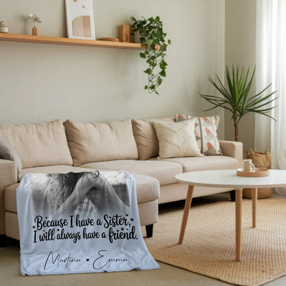 Personalisierte Kuscheldecke Mit Namen 4 Fotos I Will Always Have a Friend Geschenkidee 4