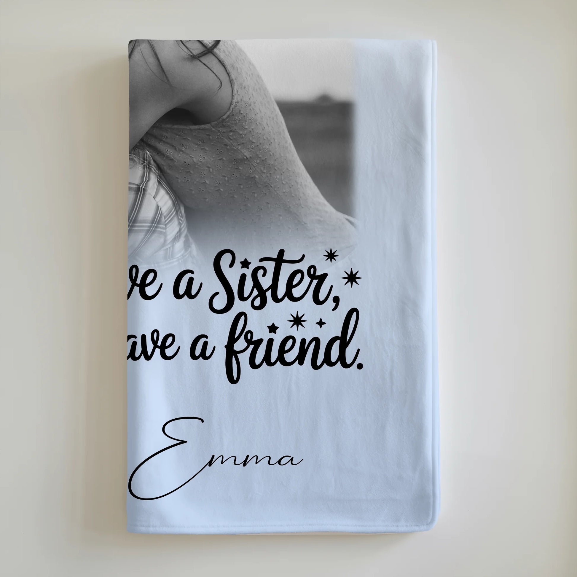Personalisierte Kuscheldecke Mit Namen 4 Fotos I Will Always Have a Friend Geschenkidee 6