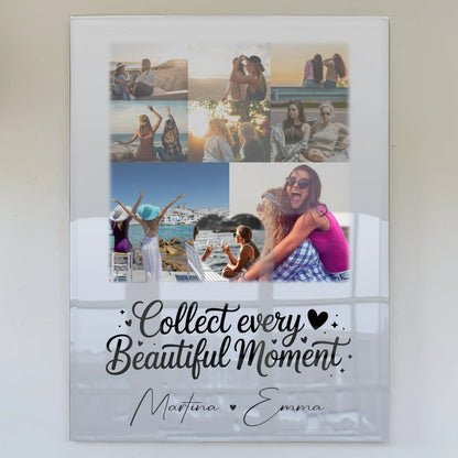 Personalisierte Geschenke mit Foto Acrylglas 8 Fotos und 1 Herz Foto für besondere Momente