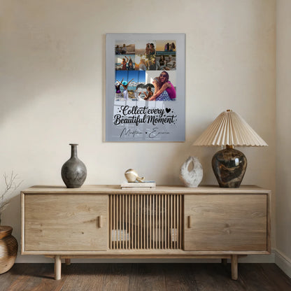 Personalisierte Geschenke mit Foto Acrylglas 8 Fotos und 1 Herz Foto für besondere Momente