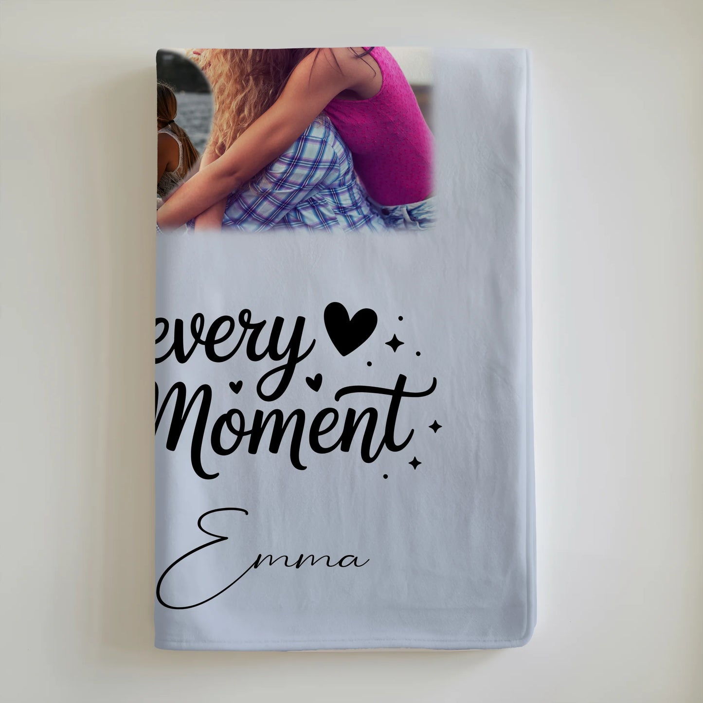 Personalisierte Kuscheldecke mit Namen 8 Fotos und 1 Herz Foto individuell gestaltet 6