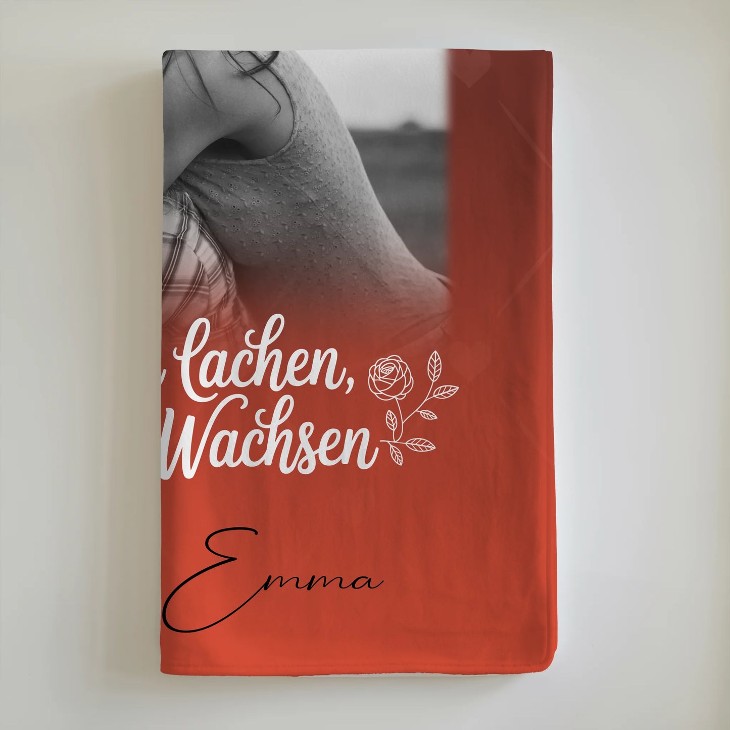 Personalisierte Decke Schwester mit 3 Fotos Zusammen lachen weinen Geschenkidee 6