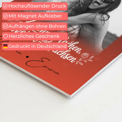 Personalisiertes Fotoboard Poster Magnetisch mit 3 Fotos Zusammen lachen weinen 10
