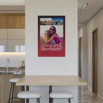 Personalisierbares Fotoboard Poster Magnetisch mit 3 Fotos Lieblings Krawallschachtel 2