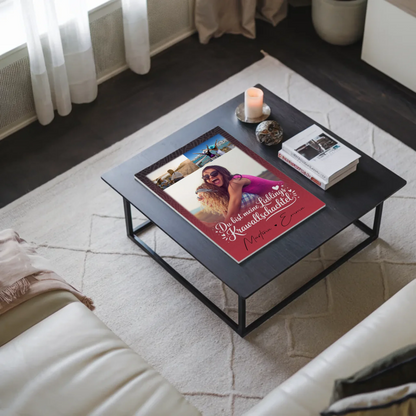 Personalisierbares Fotoboard Poster Magnetisch mit 3 Fotos Lieblings Krawallschachtel