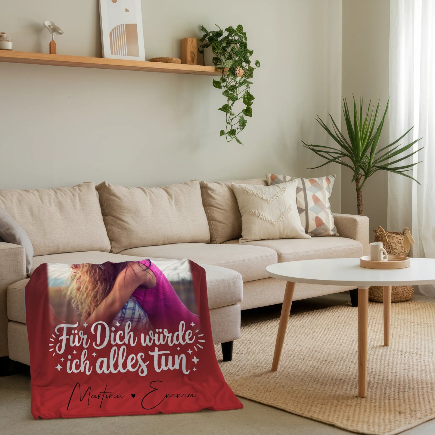 Kuscheldecke Mit Namen 4 Fotos Für dich würde ich alles tun personalisiertes Geschenk 4
