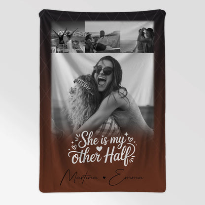 Personalisierte Kuscheldecke Mit Namen Und Motiv 4 Fotos She is my other half 7