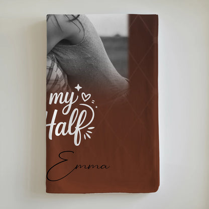 Personalisierte Kuscheldecke Mit Namen Und Motiv 4 Fotos She is my other half 6