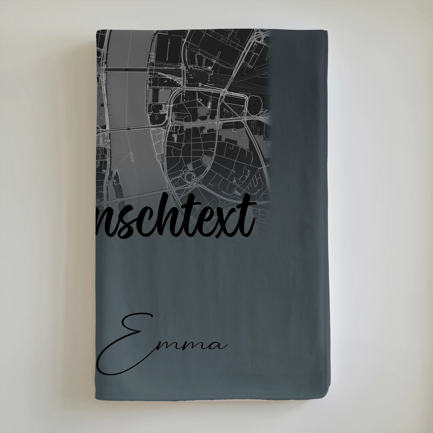 Personalisierte Namensdecke mit 4 Fotos Karte Wunschtext für Schwesterherz individuell gestaltet 6