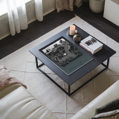 Fotoboard Poster Magnetisch mit 4 Fotos Karte Wunschtext Schwesterherz personalisiertes Geschenk