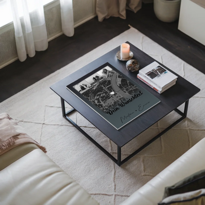 Fotoboard Poster Magnetisch mit 4 Fotos Karte Wunschtext Schwesterherz personalisiertes Geschenk