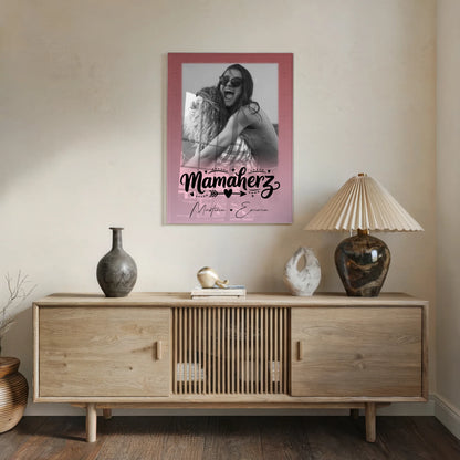 Personalisierte Mama Plakat mit 1 Foto Schön dass es dich gibt Geschenkidee für Mama