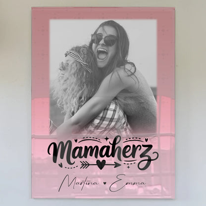 Personalisierte Mama Plakat mit 1 Foto Schön dass es dich gibt Geschenkidee für Mama