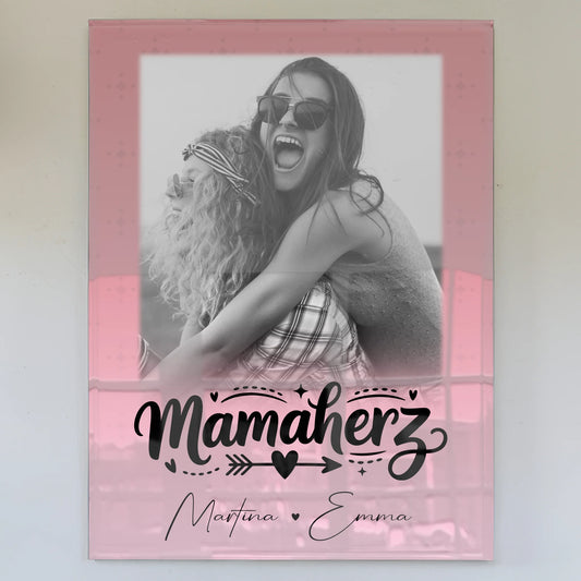 Personalisierte Mama Plakat mit 1 Foto Schön dass es dich gibt Geschenkidee für Mama