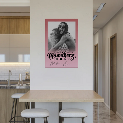 Mama Plakat Fotoboard mit 1 Foto Schön dass es dich gibt personalisiertes Geschenk 2