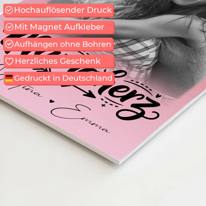 Mama Plakat Fotoboard mit 1 Foto Schön dass es dich gibt personalisiertes Geschenk 4