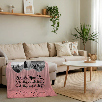 Personalisierte Kuscheldecke Mit Namen 3 Herz Fotos Vergiss Nie Wie Toll Du Bist 4