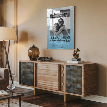 Mama Plakat mit 3 Fotos Ein Leben lang an deiner Seite personalisiertes Geschenk
