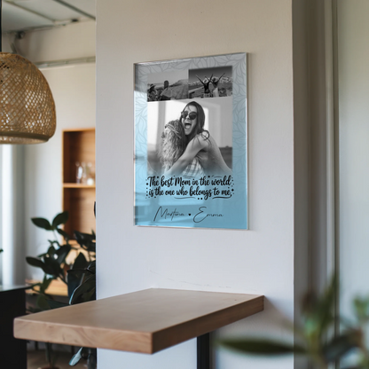 Mama Plakat mit 3 Fotos Ein Leben lang an deiner Seite personalisiertes Geschenk