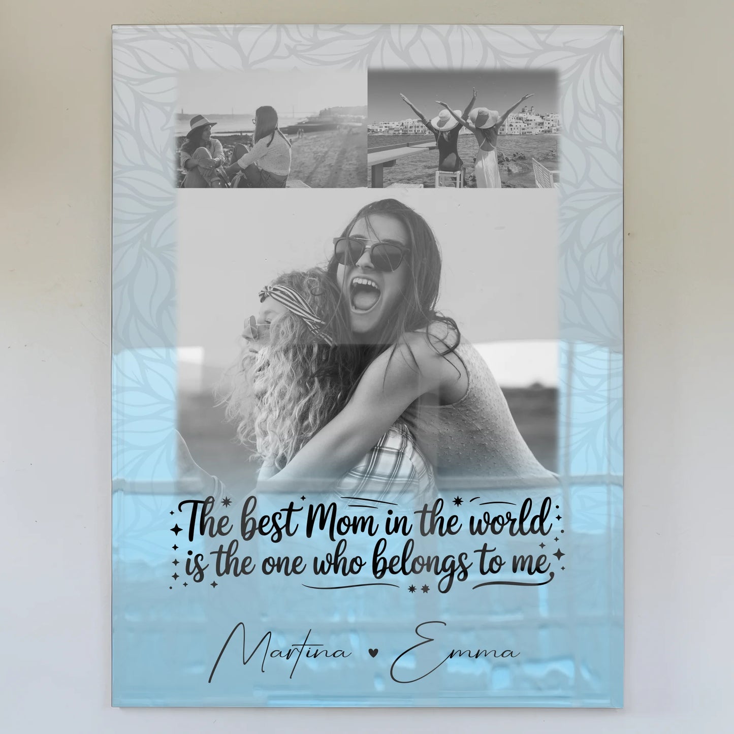 Mama Plakat mit 3 Fotos Ein Leben lang an deiner Seite personalisiertes Geschenk