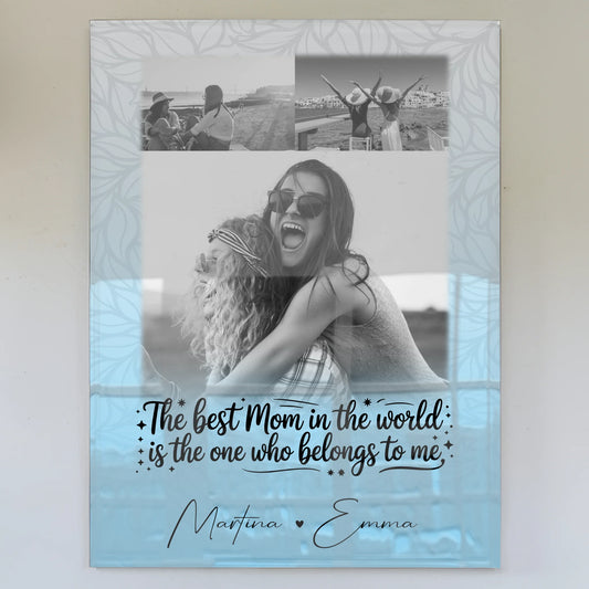 Mama Plakat mit 3 Fotos Ein Leben lang an deiner Seite personalisiertes Geschenk