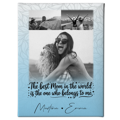 Mama Leinwand mit 3 Fotos Ein Leben lang an deiner Seite personalisiertes Geschenk