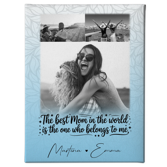 Mama Leinwand mit 3 Fotos Ein Leben lang an deiner Seite personalisiertes Geschenk