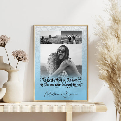 Mutter Poster mit 3 Fotos Ein Leben lang an deiner Seite