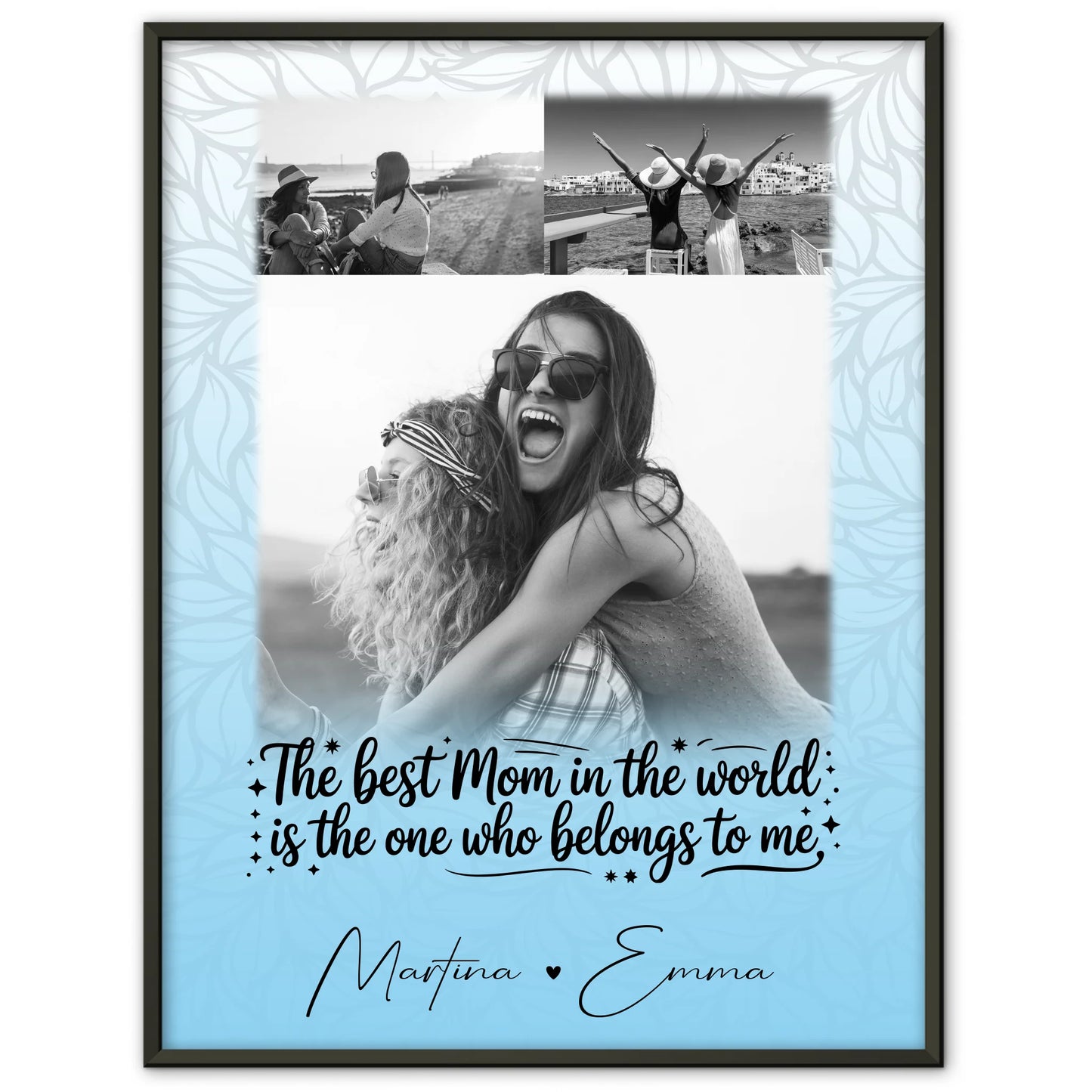 Mutter Poster mit 3 Fotos Ein Leben lang an deiner Seite