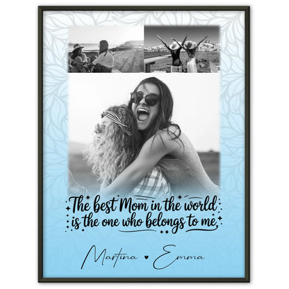 Mutter Poster mit 3 Fotos Ein Leben lang an deiner Seite