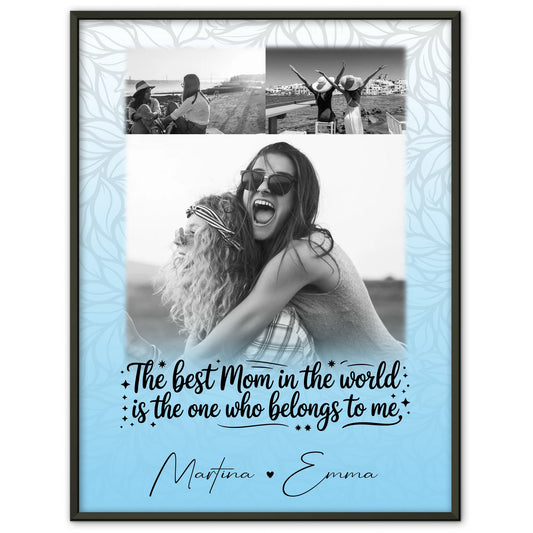 Mutter Poster mit 3 Fotos Ein Leben lang an deiner Seite