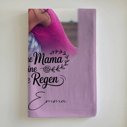 Mama Kuscheldecke mit 4 Fotos Einfach mal Danke sagen personalisiertes Geschenk 6