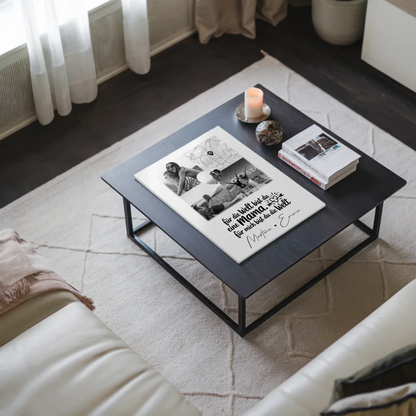 Mama Plakat Fotoboard mit 3 Fotos und Herz Foto Karte You make my heart smile