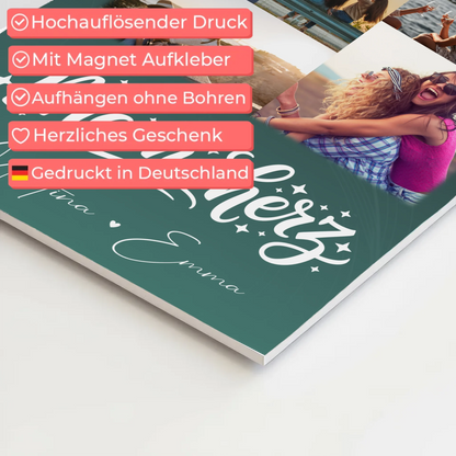 Personalisierte Mama Plakat Fotoboard mit 9 Fotos – Perfektes Geschenk für Mütter 4
